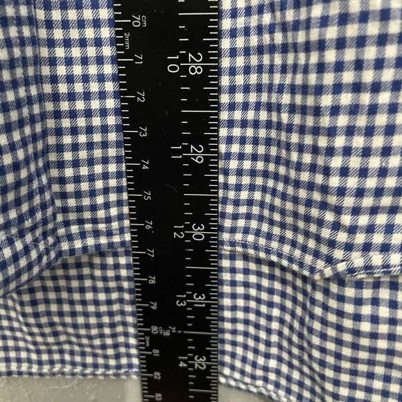 Polo Ralph Lauren Casual Shirt Mens XL XLarge‎ Button Down  Blue Plaid Red Pony - Picture 8 of 12